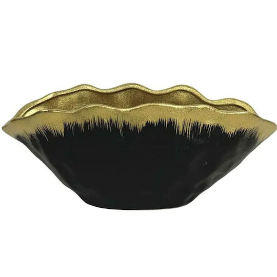 Marhome Dekorative Schüssel Keramik Schwarz 29.2x29.2cm 1Stück