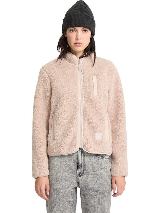 Volcom Γυναικεία Ζακέτα με Φερμουάρ Khaki