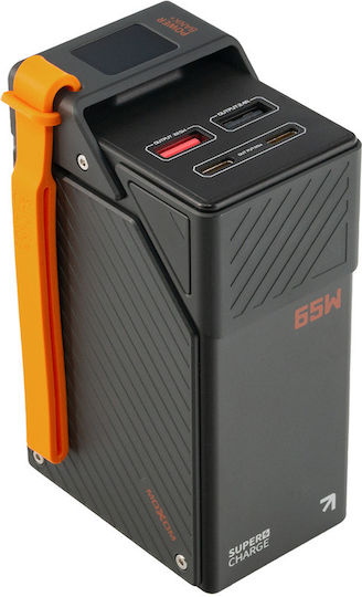 Moxom MX-PB186 Power Bank 30000mAh 65W με 2 Θύρες USB-A και 2 Θύρες USB-C Power Delivery / Quick Charge 3.0 Μαύρο