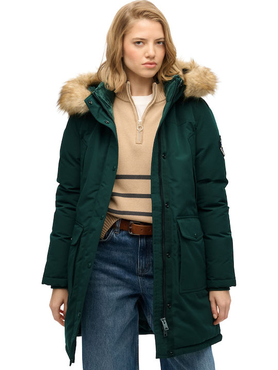Superdry 'everest' Μακρύ Γυναικείο Puffer Μπουφ...