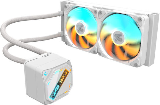 Gigabyte GAMING 240 ICE Water Cooling System AIO CPU With 2 Fans 120mm White