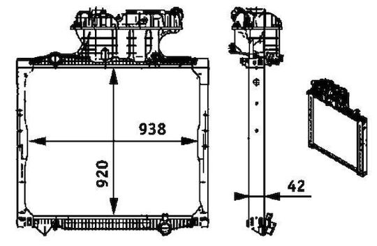 Mahle Kühler Motor Kühlung Cr 701 000p