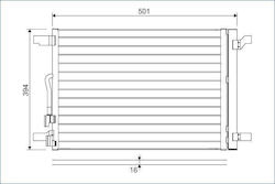 Condenser Air Conditioning Valeo 814301
