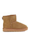 Leder Stiefeletten Damen Tabac Braun