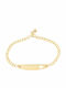 Senzio Belibasakis Kids Bracelet ID from Gold 14K