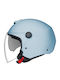 Nexx Y.10 Plain Pastel Blue Motorcycle Helmet Jet DOT / ECE 22.06 1325gr with Sunvisor
