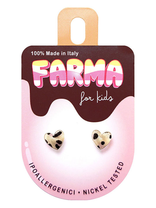 Farma Bijoux Hypoallergenic Kids Earrings Studs Hearts