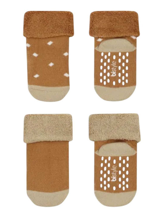 Biorganic Kids' Socks Knee-High Yellow 2 Pack
