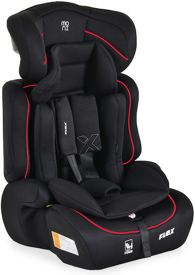 Moni Flex Καθισματάκι Αυτοκινήτου i-Size Black / Red Line 9-36 kg