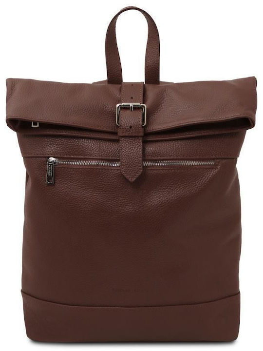 Leder Damentasche Rucksack Braun