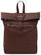 Leder Damentasche Rucksack Braun