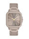 Oozoo Timepieces Γυναικείο Ρολόι 44mm Μπαταρίας με Γκρι Μεταλλικό Μπρασελέ