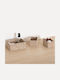 5Five Storage Basket Fabric Beige 3pcs
