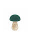 Home Guru Decorativ Din Sticlă Ciupercă Verde 13cm Xm909