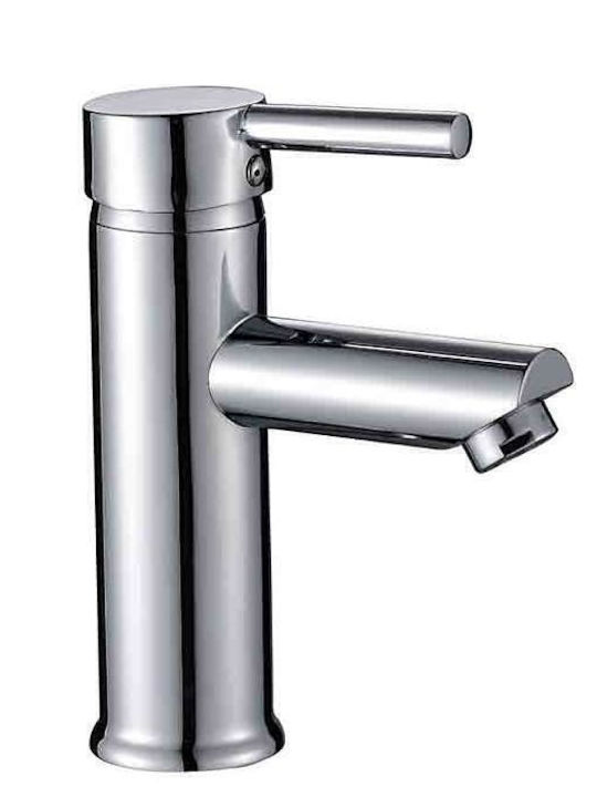 Inter Ceramic Αναμεικτική Μπαταρία Νιπτήρα Ασημί