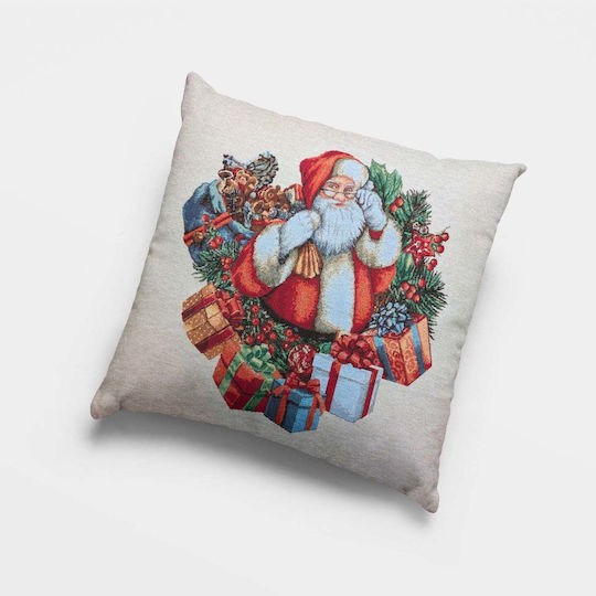 Christmas Pillow Case 45x45 Cotone Santa Gifts