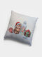 Christmas Pillow Case 45x45 Cotone Cat Candle