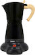 Electric Stovetop Espresso Pot for 480W Black