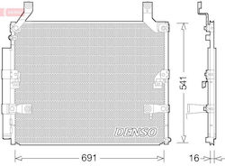 Air Conditioning Condenser Denso Dcn50032 Air Conditioning Condenser Denso Dcn50032