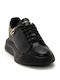 Herren Anatomisch Flatforms Sneakers Schwarz
