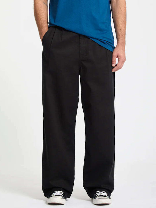 Volcom Παντελόνι Chino σε Relaxed Εφαρμογή Μαύρο