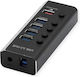 Roline Hub 5 Θυρών USB 3.1 με σύνδεση USB-A