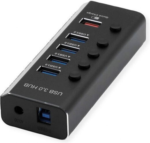 Roline Hub 5 Θυρών USB 3.1 με σύνδεση USB-A