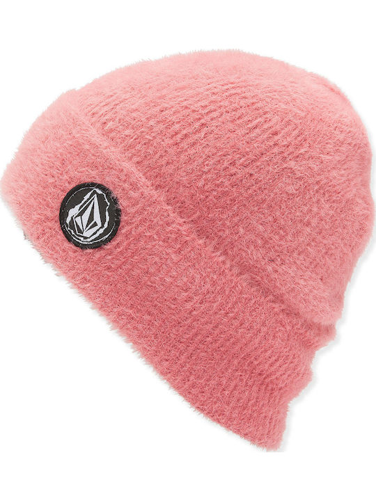 Teddy Beanie Γυναικείος Σκούφος Πλεκτός σε Ροζ χρώμα