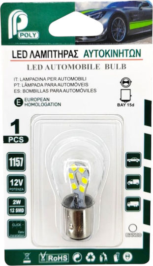 Lampen Auto & Motorrad P21/5W-BAY15D-1157 LED Weiß 12V 2W 1Stück