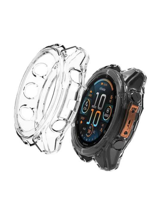 Σιλικόνη Προστατευτική Θήκη Garmin Fenix 8 47mm Διαφανής