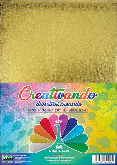 Sortiertes Klebebandpapier 10 Metallische Farben A4 21 X 29,7 Cm 2mm Dicke