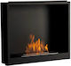 Tagu Indoor Wall Mounted Bioethanol Fireplace Black 60x15x50.3cm
