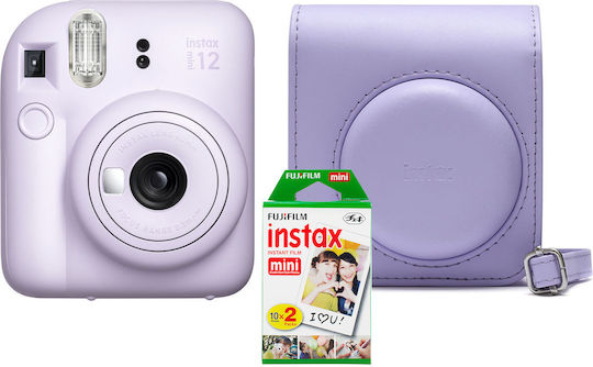Fujifilm Instax Mini 12 Instant Camera + Case & 20 Films Lilac Purple