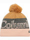 Pom Pom Beanie Unisex Fleece Beanie Knitted in Pink color