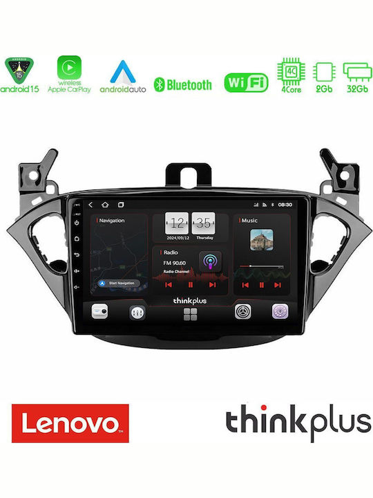 Lenovo Car Audio System for Opel Corsa / Adam 2013 (Bluetooth/USB/WiFi/GPS/Apple-Carplay/Android-Auto) with Touch Screen 9"