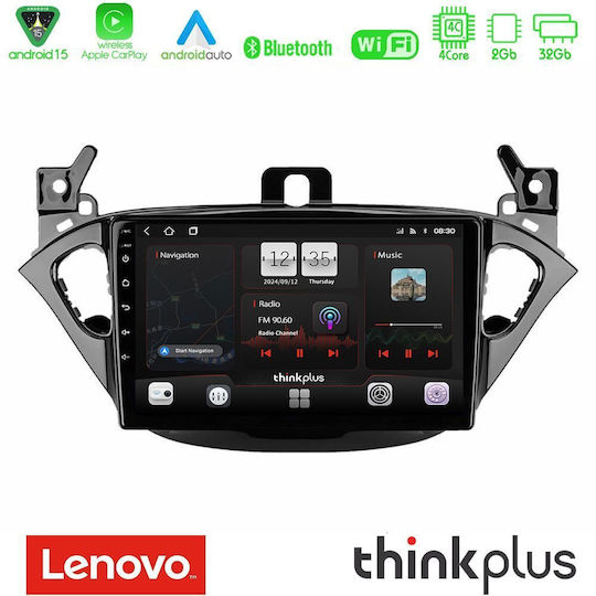 Lenovo Car Audio System for Opel Corsa / Adam 2013 (Bluetooth/USB/WiFi/GPS/Apple-Carplay/Android-Auto) with Touch Screen 9"