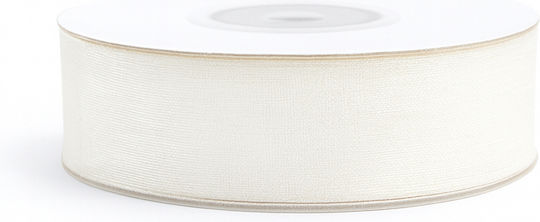 Organza Band Monochrom Weiß 45meters mit Breite 7mm