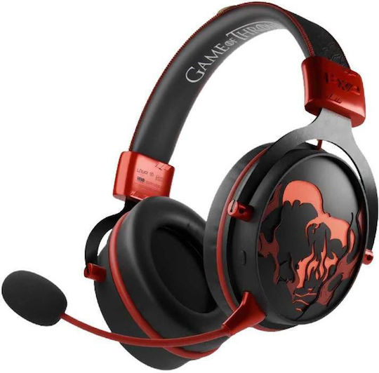 Lexip Game Of Thrones Drache Wl Drahtloses Über Ohr Gaming-Headset mit USB-Konnektivität für Nintendo Switch / PC / PS4 / PS5