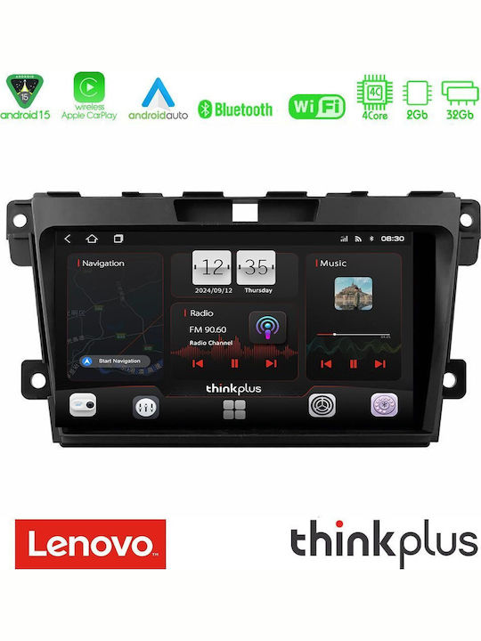 Lenovo Car Audio System for Mazda CX-7 2007-2011 (Bluetooth/USB/AUX/WiFi/GPS/Apple-Carplay/Android-Auto) with Touch Screen 9"