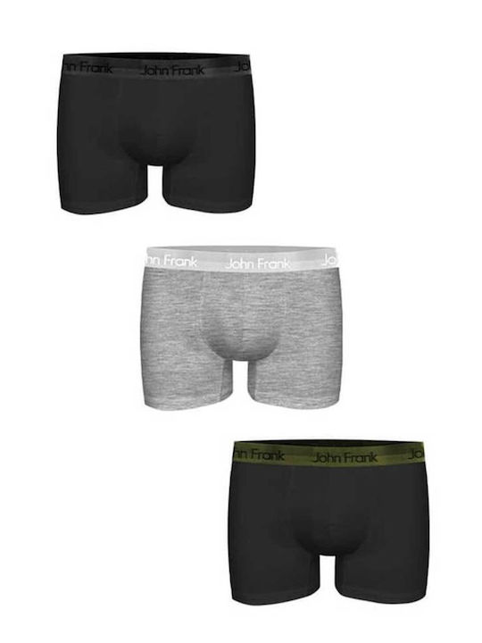 Ανδρικά Μποξεράκια Black, Grey 3Pack