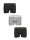 Ανδρικά Μποξεράκια Black, Grey 3Pack