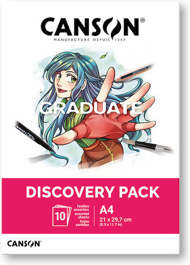 Canson Graduate Manga Assort. A4 10 Stück Zeichenblöcke