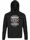 Unisex Kapuzenpulli Bio-Baumwolle Stranger Things Hawkins Ist Verflucht Schwarz