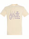 T-shirt Унисекс Life Without Ballet Would Be Pointeless Крем
