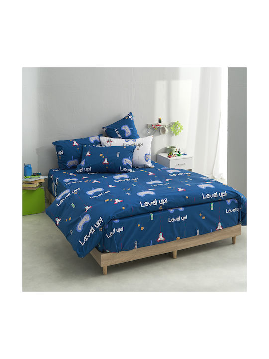 Charalambidis Textiles Παιδικό Πάπλωμα Μονό Μπλε 160x230εκ.