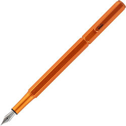 Rhodia Füllfederhalter Extra Fein Orange mit Orangener Tintenfarbe
