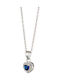 Oxzen Halskette mit Design Herz aus Silber mit Zirkon