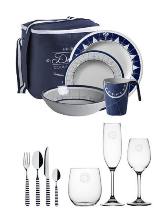 Marine Business White Porcelain Dinnerware Set 20pcs