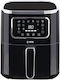 Q-max Single Hot Air Fryer 5lt Μαύρο