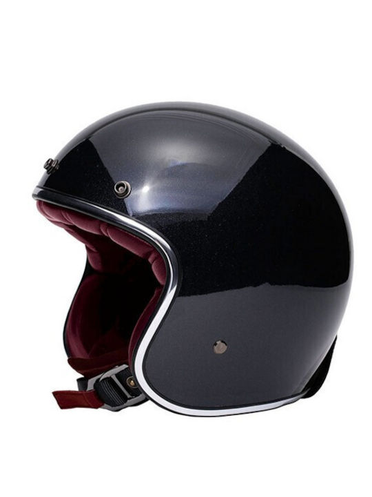 Marko Helmets Classic Black Red Мотоциклетна ка...